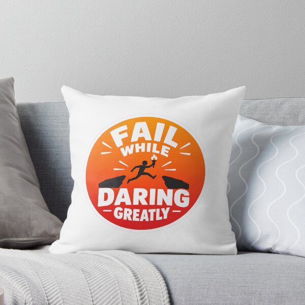 Item preview, Fail While Daring Greatly - Motivational Quote Sticker designed and sold by Starstacks.
