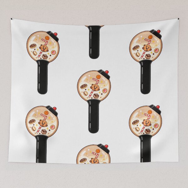 Item preview, Cute Brown Cookie Lightstick – Kawaii Chibi Dessert Design designed and sold by Polarisofficial.