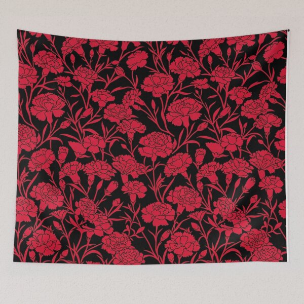 Item preview, Crimson Carnation Floral Pattern designed and sold by Owcomm.