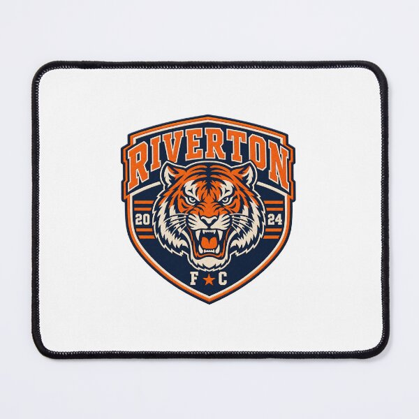 Item preview, Riverton FC Tiger Mascot Varsity Patch 2024 designed and sold by DriftcoreStudio.