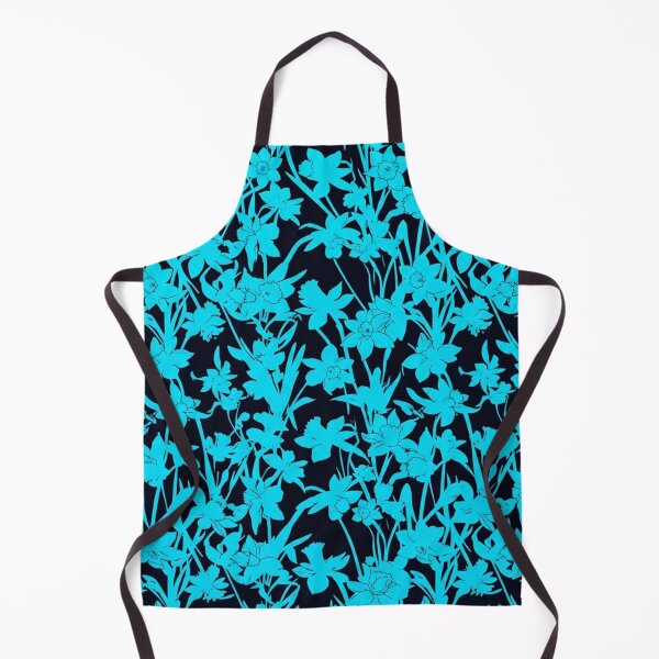 Item preview, Bright Cyan Floral Botanical Pattern Background    designed and sold by Owcomm.