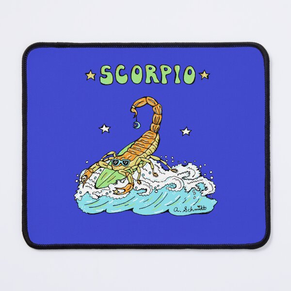 Item preview, Surfing Scorpio Scorpion Astrology Zodiac Original Art Illustration designed and sold by Intergalactic Unicorn: Art by Anna Schmidt.