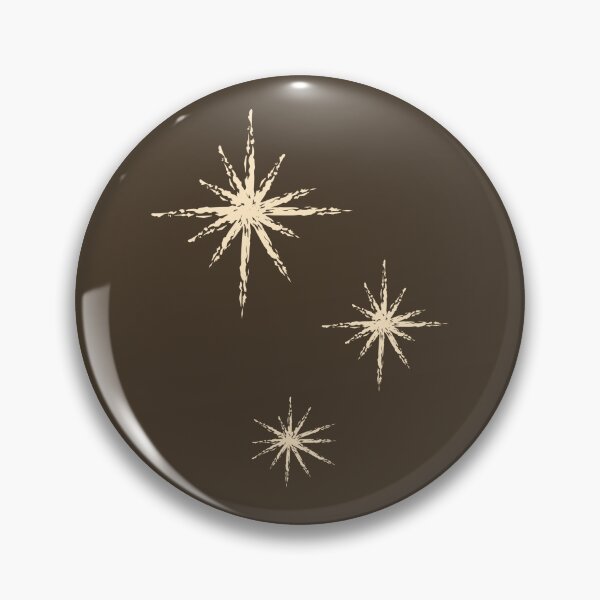 Item preview, Title Minimalist Celestial North Stars: Dark Brown and Gold Sparkle Aesthetic Print designed and sold by Kat Designs Store.