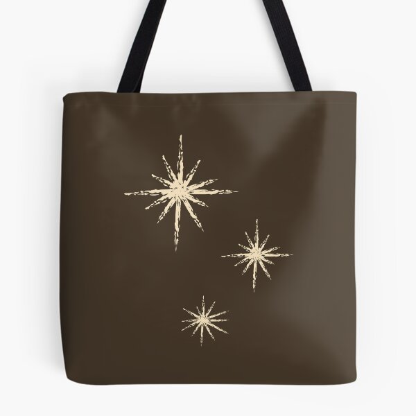 Item preview, Title Minimalist Celestial North Stars: Dark Brown and Gold Sparkle Aesthetic Print designed and sold by Kat Designs Store.