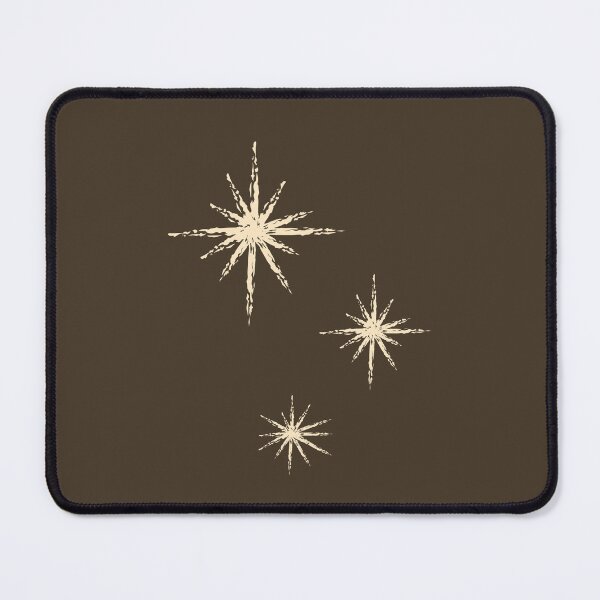 Item preview, Title Minimalist Celestial North Stars: Dark Brown and Gold Sparkle Aesthetic Print designed and sold by Kat Designs Store.