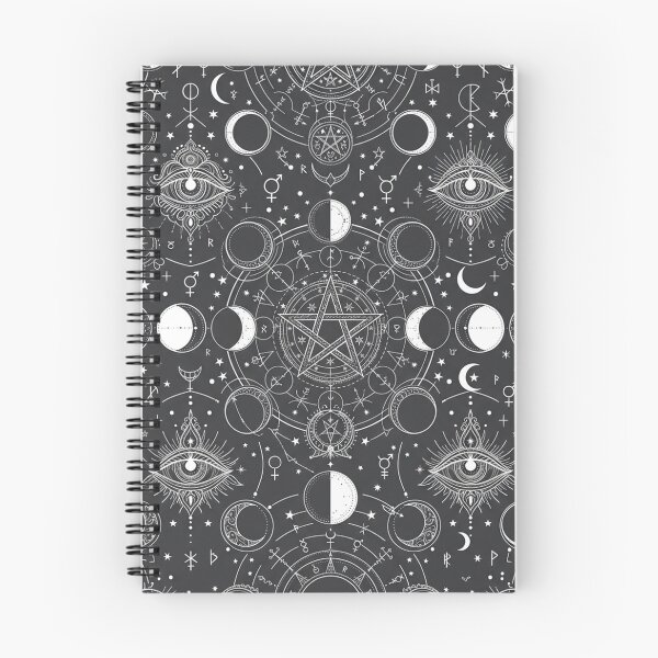 Item preview, Mystical Occult Celestial Magic Pattern With Pentagrams designed and sold by Owcomm.