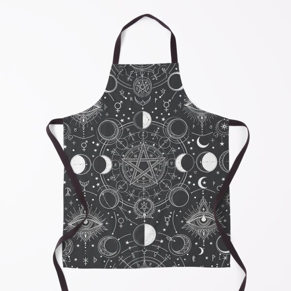Item preview, Mystical Occult Celestial Magic Pattern With Pentagrams designed and sold by Owcomm.