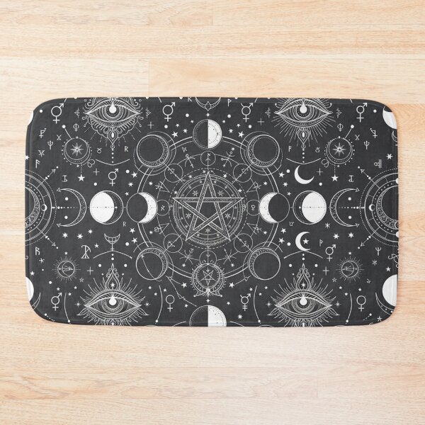Item preview, Mystical Occult Celestial Magic Pattern With Pentagrams designed and sold by Owcomm.