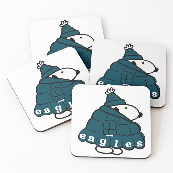 Item preview, Philadelphia Eagles Snoopy in a Puffer Jacket designed and sold by gardenstatestudio.