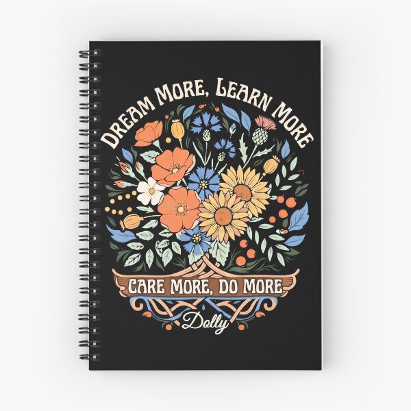 Item preview, Dream More Learn More Care More Do More Inspirational Floral  designed and sold by gear-posters.
