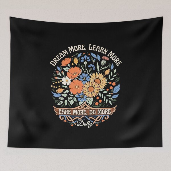 Item preview, Dream More Learn More Care More Do More Inspirational Floral  designed and sold by gear-posters.