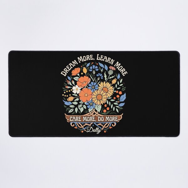 Item preview, Dream More Learn More Care More Do More Inspirational Floral  designed and sold by gear-posters.