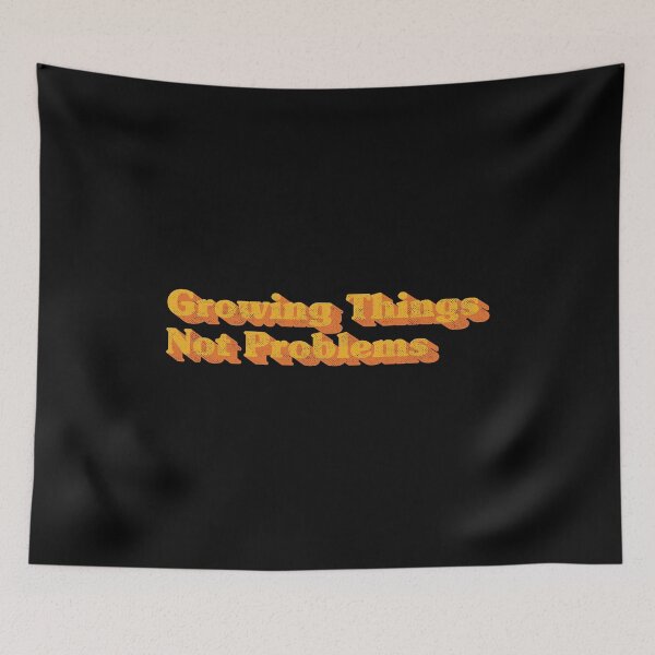 Item preview, Growing Things Not Problems | Retro 70s Typography Art designed and sold by Chonkz.