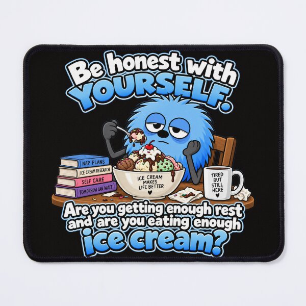 Item preview, Are You Getting Enough Rest, and Eating Enough Ice Cream Funny shirt designed and sold by TheThinglings.