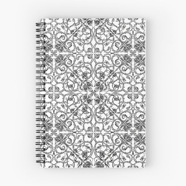 Item preview, Intricate Black And White Floral Pattern designed and sold by Owcomm.