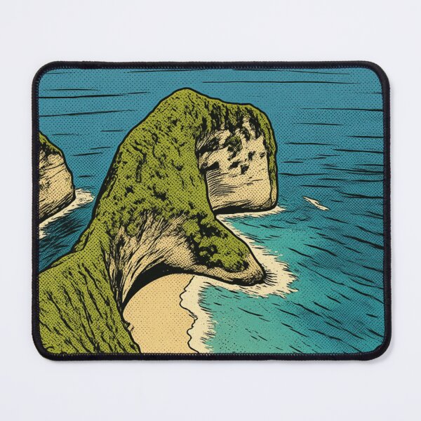 Item preview, Kelingking Beach Retro Comic Art designed and sold by BlueBerry45.