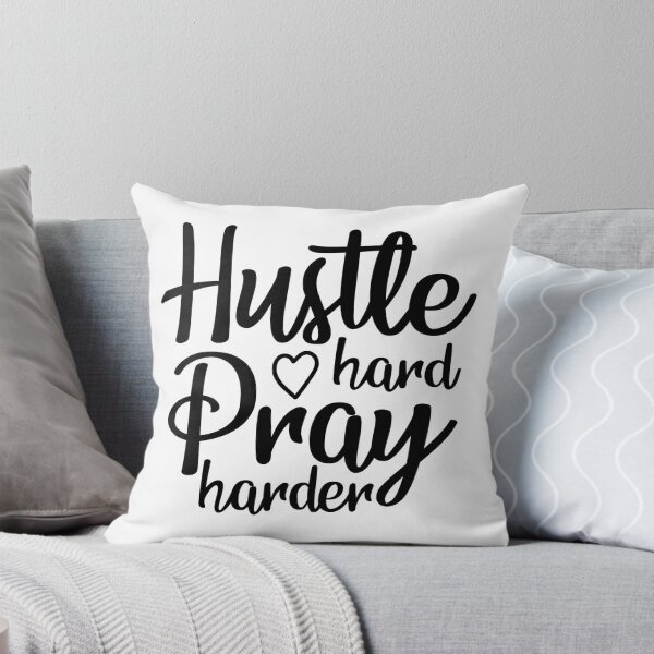 Item preview, Hustle Hard Pray Harder Christmas Quote Holiday Vibes designed and sold by FuzionRaptor.