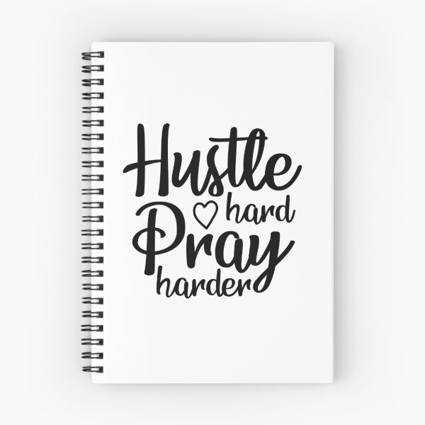 Item preview, Hustle Hard Pray Harder Christmas Quote Holiday Vibes designed and sold by FuzionRaptor.
