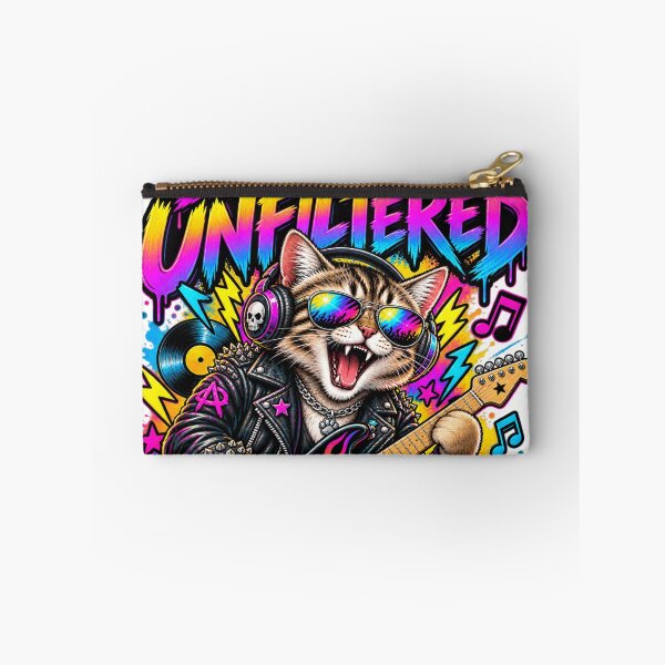 Item preview, Loud & Unfiltered – Funny Rock Cat Guitar Punk Music designed and sold by MAJCO-ART.