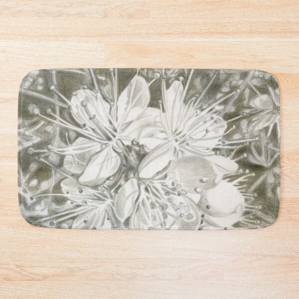 Item preview, Silverpoint Drawing of Hawthorn or May Blossoms From A Hedgerow Near Onston, Cheshire designed and sold by LymphomaLass.