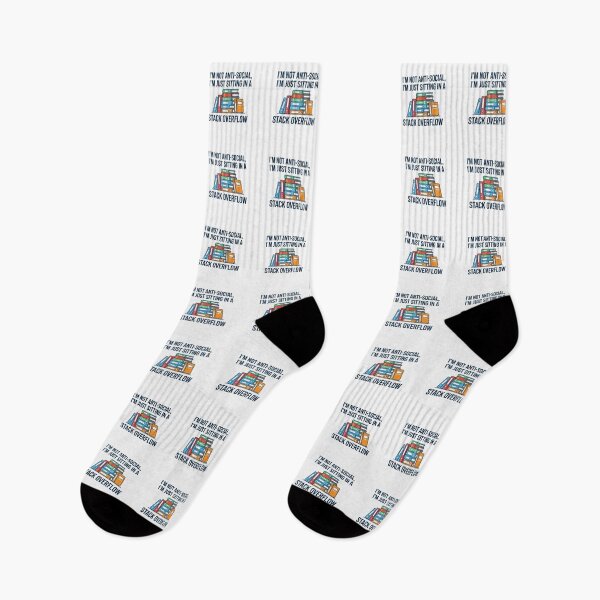 Item preview, Im Not Antisocial Just Sitting In A Stack Overflow designed and sold by Owcomm.