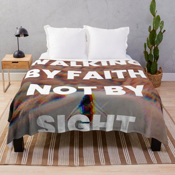 Item preview, Walking By Faith Not By Sight 2 Corinthians 5:7 Glitch Art Scripture designed and sold by LensDyn™.