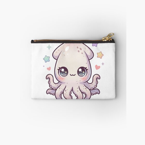 Item preview, Cute Kawaii Squid with Sparkly Eye designed and sold by TrendingFabrics.