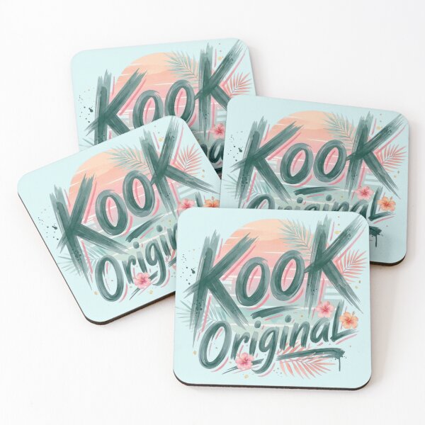 Item preview, Kook Original Surfer Girl Watercolor Tropical Sunset designed and sold by KookArt.