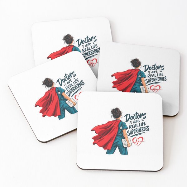 Item preview, Doctors Are Real Life Superheroes - Female Medical Doctor Cape Art designed and sold by VYBEHAUS.