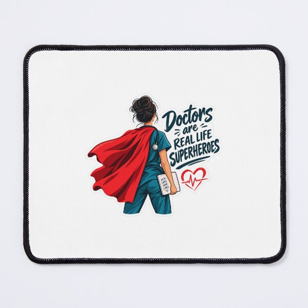 Item preview, Doctors Are Real Life Superheroes - Female Medical Doctor Cape Art designed and sold by VYBEHAUS.