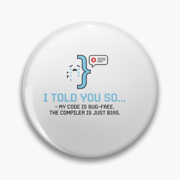 Item preview, Funny Programmer Code Is Bug Free designed and sold by Owcomm.