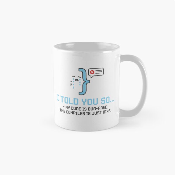 Item preview, Funny Programmer Code Is Bug Free designed and sold by Owcomm.