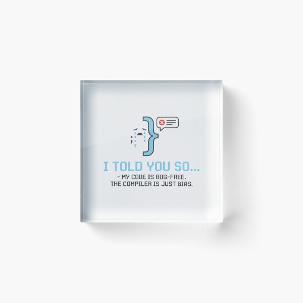 Item preview, Funny Programmer Code Is Bug Free designed and sold by Owcomm.