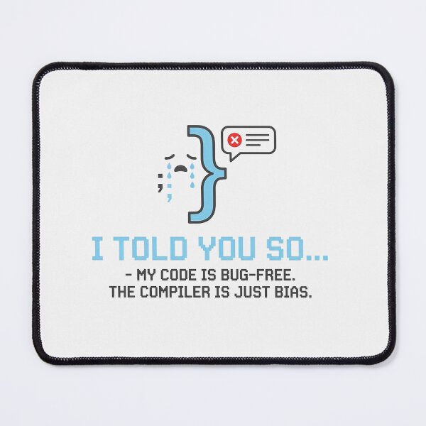 Item preview, Funny Programmer Code Is Bug Free designed and sold by Owcomm.
