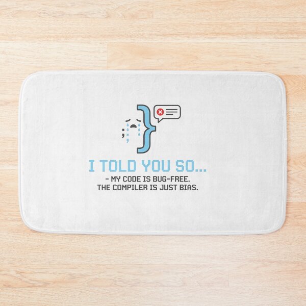 Item preview, Funny Programmer Code Is Bug Free designed and sold by Owcomm.