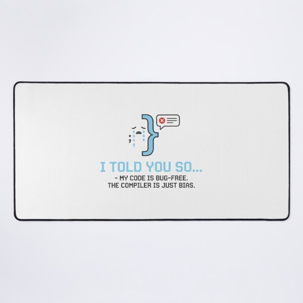 Item preview, Funny Programmer Code Is Bug Free designed and sold by Owcomm.