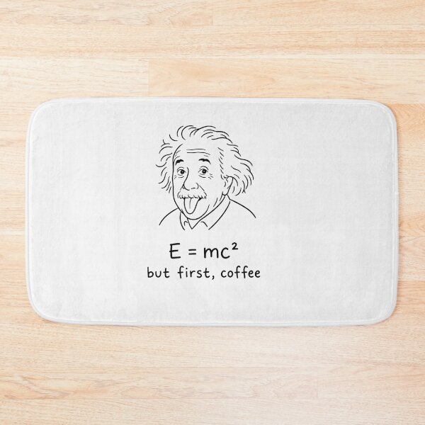 Item preview, Albert Einstein Coffee Physics Humor Fun Science Quote designed and sold by Owcomm.