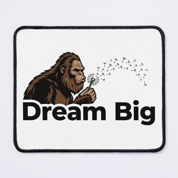 Item preview, Bigfoot Blowing Dandelion Dream Big designed and sold by Spank My Yeti.