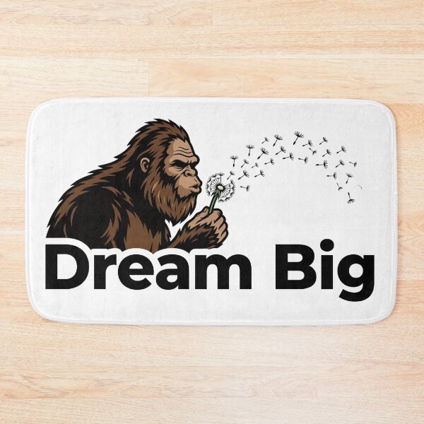 Item preview, Bigfoot Blowing Dandelion Dream Big designed and sold by Spank My Yeti.