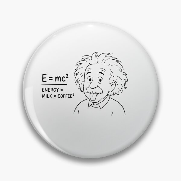 Item preview, Fun physics humor with clever milk coffee Albert Einstein  designed and sold by Owcomm.