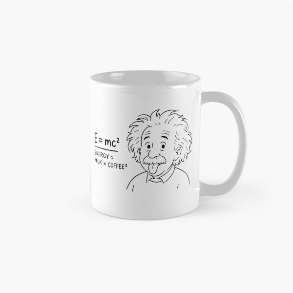 Item preview, Fun physics humor with clever milk coffee Albert Einstein  designed and sold by Owcomm.