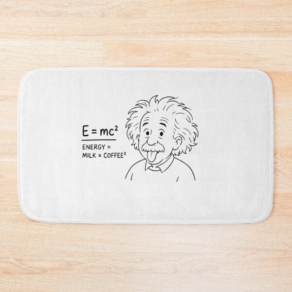 Item preview, Fun physics humor with clever milk coffee Albert Einstein  designed and sold by Owcomm.