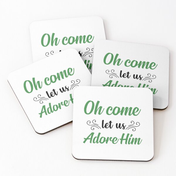 Item preview, Oh Come Let Us Adore Him Christmas Quote Holiday Vibes designed and sold by FuzionRaptor.
