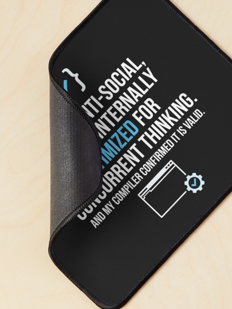 Thumbnail 2 of 5, Mouse Pad, Programmer Code Joke Funny Developer Quote designed and sold by Owcomm.