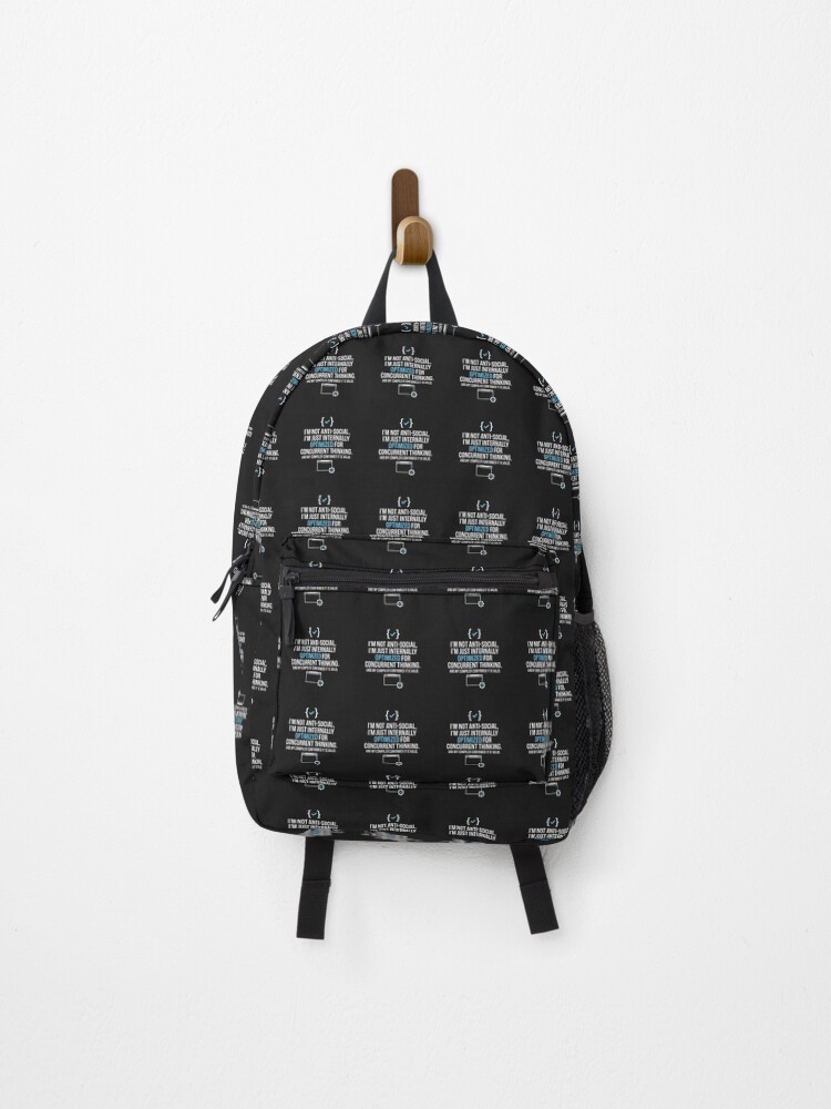 Thumbnail 1 of 3, Backpack, Programmer Code Joke Funny Developer Quote designed and sold by Owcomm.