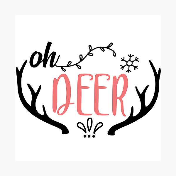 Item preview, Oh Deer Christmas Quote Funny Deer Holiday Vibes designed and sold by FuzionRaptor.