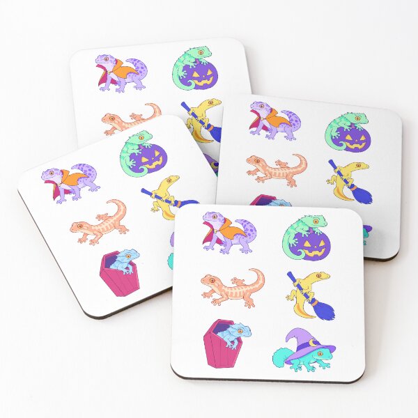 Item preview, Halloween Geckos – Witch, Vampire and Skeleton Lizards designed and sold by Zoolumi.