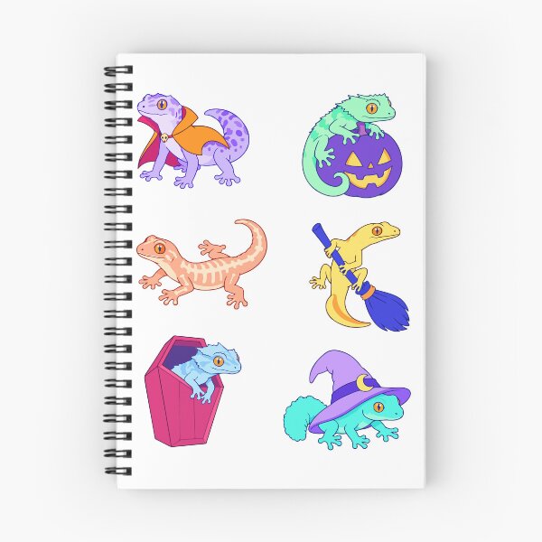 Item preview, Halloween Geckos – Witch, Vampire and Skeleton Lizards designed and sold by Zoolumi.