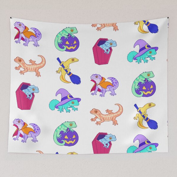 Item preview, Halloween Geckos – Witch, Vampire and Skeleton Lizards designed and sold by Zoolumi.