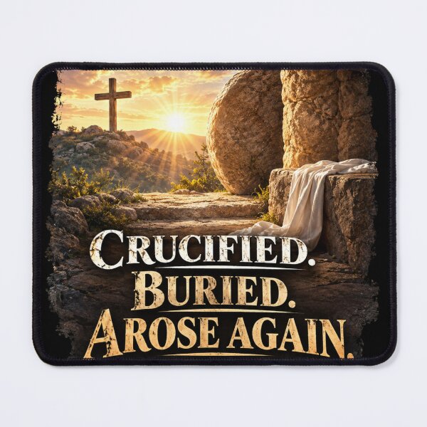 Item preview, Crucified, Buried, Arose Again Christian Evangelistic Design designed and sold by TheBibleStop.